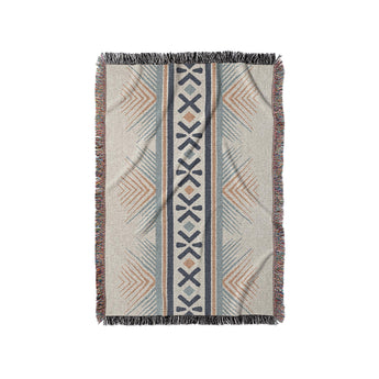 Loxcie Ivory & Blue in Small (37" x 52") Size