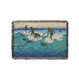 Surfers Sharing Waves by Charles Bartlett in Small (37" x 52") Size