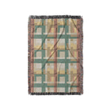 Madras Plaid Taupe Green in Small (37" x 52") Size