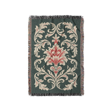 Aubrey Forest Green & Red in Small (37" x 52") Size