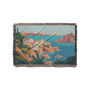 Mediterranean Cliffside Village in Small (37" x 52") Size