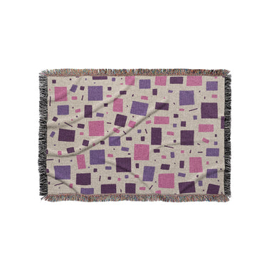 Geometric Confetti Purple & Pink in Small (37" x 52") Size