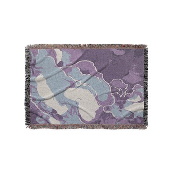 Zephyr Watercolor Amethyst in Small (37" x 52") Size