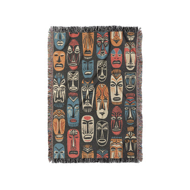 Tribal Masks in Small (37" x 52") Size