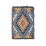 Zareen Blue & Orange in Small (37" x 52") Size