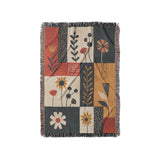 Midsummer Bloom Blue & Red in Small (37" x 52") Size