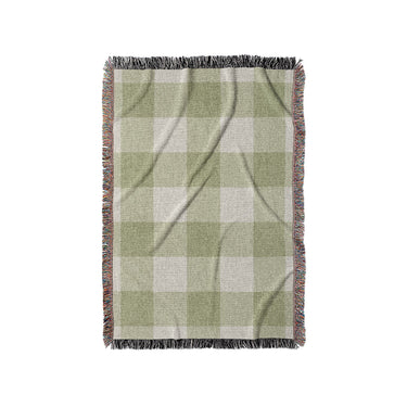 Buffalo Plaid Light Sage in Small (37" x 52") Size