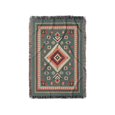 Solano Sage & Terracotta in Small (37" x 52") Size