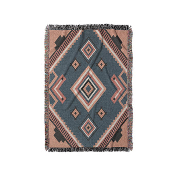 Mehdi Blue & Orange in Small (37" x 52") Size