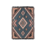 Mehdi Blue & Orange in Small (37" x 52") Size