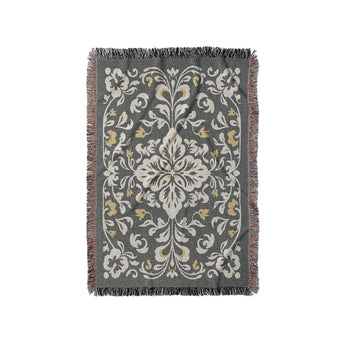 Annette Vintage Black & Yellow in Small (37" x 52") Size