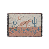 Desert Coyote Denim Blue & Terracotta in Small (37" x 52") Size