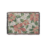 Mosaic Poinsettia Orange in Small (37" x 52") Size
