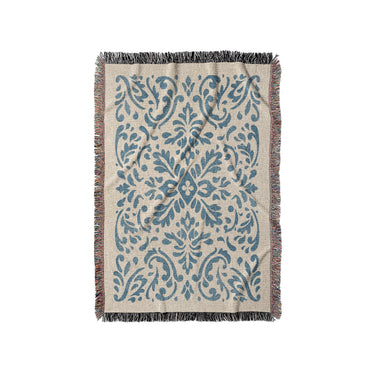 Floranna Ivory & Blue in Small (37" x 52") Size