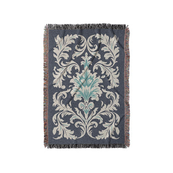 Aubrey Navy & Teal in Small (37" x 52") Size