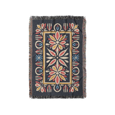 Jasmina Navy Multicolor in Small (37" x 52") Size