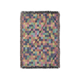 Pixel Mosaic Multicolor Vibrant in Small (37" x 52") Size