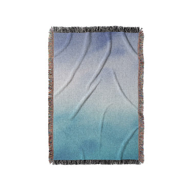 Micah Watercolor Blue & Teal in Small (37" x 52") Size