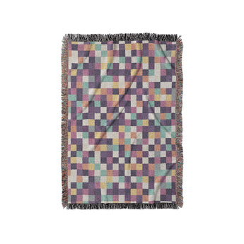 Pixel Mosaic Multicolor Midtone in Small (37" x 52") Size