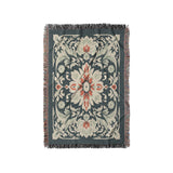 Eugina Seafoam & Navy in Small (37" x 52") Size