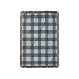 Wallace Plaid Blue & Teal in Small (37" x 52") Size