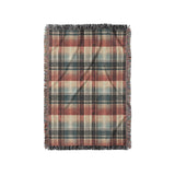 Monaghan Plaid Blue & Red in Small (37" x 52") Size
