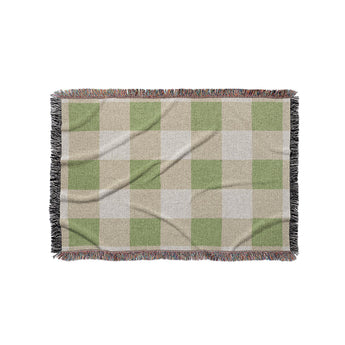 Buffalo Plaid Light Sage in Small (37" x 52") Size