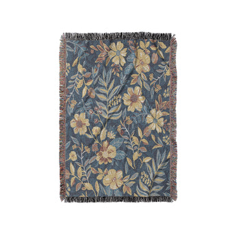 Claudine Blue & Yellow in Small (37" x 52") Size