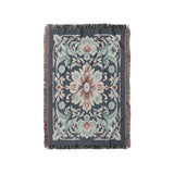 Eugina Seafoam & Navy in Small (37" x 52") Size