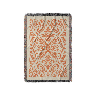 Floranna Ivory & Orange in Small (37" x 52") Size
