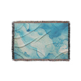 Zephyr Watercolor Azure Blue in Small (37" x 52") Size