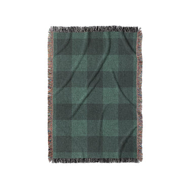 Buffalo Plaid Deep Teal in Small (37" x 52") Size