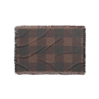 Buffalo Plaid Hickory Brown in Small (37" x 52") Size