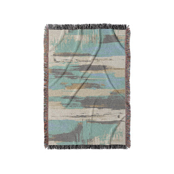 Jörgan Teal & Taupe in Small (37" x 52") Size