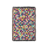 Pixel Mosaic Multicolor Midtone in Small (37" x 52") Size