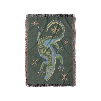 Hungry Alligator Green in Small (37" x 52") Size