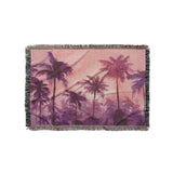 Sunset Palms Pink & Purple in Small (37" x 52") Size