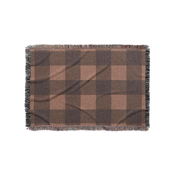 Buffalo Plaid Dark Cedar Brown in Small (37" x 52") Size