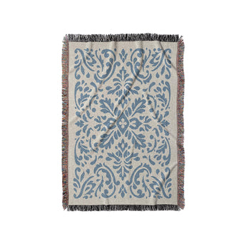 Floranna Ivory & Blue in Small (37" x 52") Size