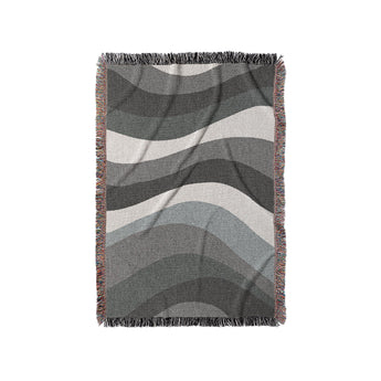 Sinuous Grey Monochrome in Small (37" x 52") Size