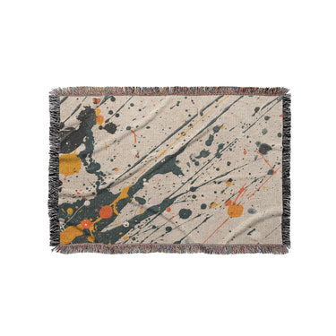 Jason Dark Teal & Orange in Small (37" x 52") Size