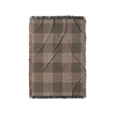 Buffalo Plaid Dark Cedar Brown in Small (37" x 52") Size