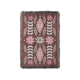 Topanga Burgandy & Pink in Small (37" x 52") Size