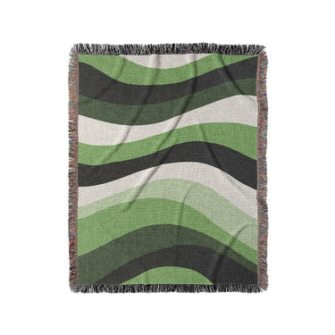 Sinuous Green Monochrome in Medium (50" x 60") Size