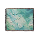 Zephyr Watercolor Blue & Green in Medium (50" x 60") Size