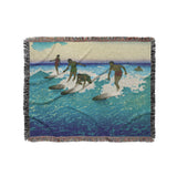 Surfers Sharing Waves by Charles Bartlett in Medium (50" x 60") Size