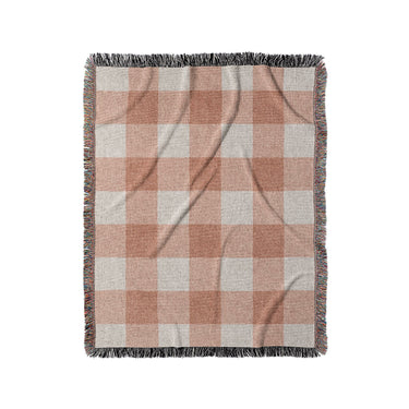 Buffalo Plaid Light Terracotta in Medium (50" x 60") Size