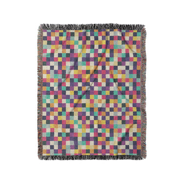 Pixel Mosaic Multicolor Midtone in Medium (50" x 60") Size