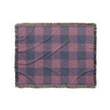 Buffalo Plaid Maroon & Navy in Medium (50" x 60") Size