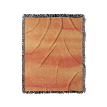 Ophelia Watercolor Fire Orange Balayage in Medium (50" x 60") Size